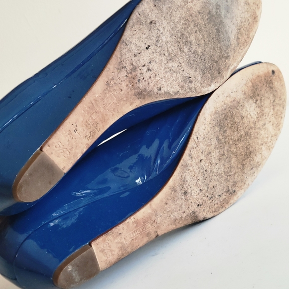 Cole Haan Nike Air Patent Peep Toe Wedges Shoes 6.5 Women's - Picture 8 of 9